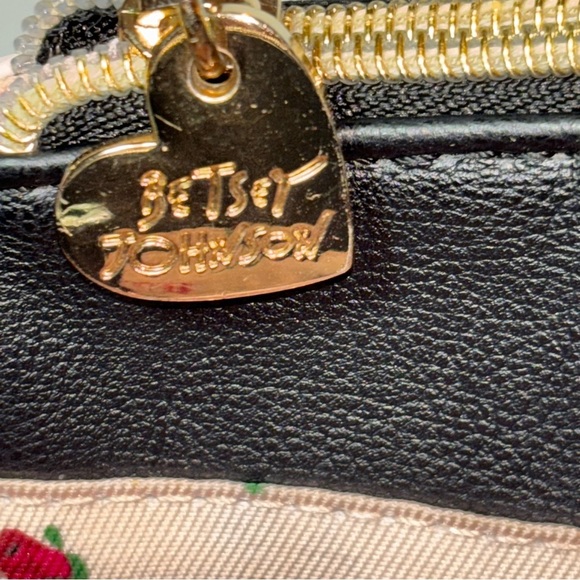 Betsey Johnson Bundle Pink Jumbo Bow & Floral Design Satchel/Shoulder Bag - Picture 15 of 16